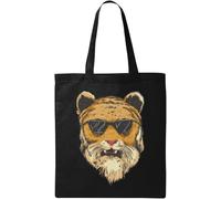 Cool Sunglasses Tiger Thug Life - Bolsa de algodón ecológico natural, color negro, Black, Talla única