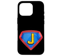 Cool Super J Alphabet Cute Initial Monogram Letter J Graphic Carcasa para iPhone 16 Pro