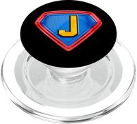 Cool Super J Alphabet Cute Initial Monogram Letter J Graphic PopSockets PopGrip para MagSafe