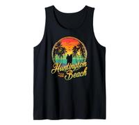 Cool Surf City USA, Huntington Beach, Vintage Surf Vibe Camiseta sin Mangas