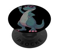 Cool T Rex Dinosaurio Rock Mano Signo Punk Mascota Gráfico con PopSockets PopGrip Adhesivo