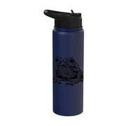 Cool Tattoo Frog Rana fresca Stainless Steel Insulated Water Bottle