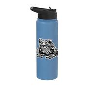 Cool Tattoo Frog Rana fresca Stainless Steel Insulated Water Bottle