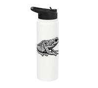 Cool Tattoo Frog Rana fresca Stainless Steel Insulated Water Bottle