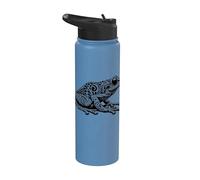 Cool Tattoo Frog Rana fresca Stainless Steel Insulated Water Bottle