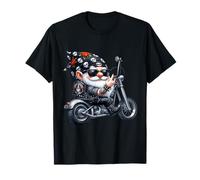 Cool Tattoo GNOME Graphic For Men Women Funny Motorcycle Camiseta
