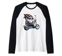 Cool Tattoo GNOME Graphic For Men Women Funny Motorcycle Camiseta Manga Raglan