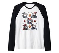 Cool Tattoo Gnomes For Motorcycle Daddy Funny Biker Grandma Camiseta Manga Raglan