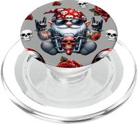 Cool Tattoo Gnomes For Motorcycle Daddy Funny Biker Grandma PopSockets PopGrip para MagSafe