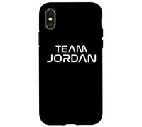 Cool Team Jordan First Name Show Support Be On Team Jordan Carcasa para iPhone X/XS
