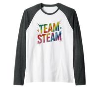 Cool Team Steam Equipo de física Aprender Stem Stud Steminist Camiseta Manga Raglan