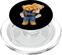 Cool Teddy Bear Boys Best Friends Style Ilustración Gráfico PopSockets PopGrip para MagSafe