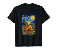 Cool Teddy Bear in The Starry Night Painting Concept Art Camiseta