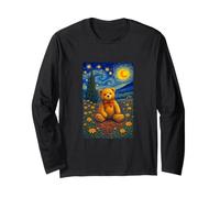 Cool Teddy Bear in The Starry Night Painting Concept Art Manga Larga