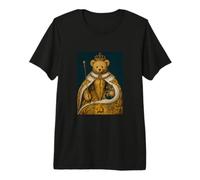 Cool Teddy Bear Inspired from Royal Art Abstract Cool Camiseta Premium