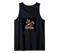 Cool Teddy Bear Playing Horse Polo Game Illustration Graphic Camiseta sin Mangas