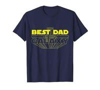 Cool The Best Dad In The Galaxy Illustration Graphic Designs Camiseta, Hombre, Azul Marino, L