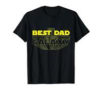 Cool The Best Dad In The Galaxy Illustration Graphic Designs Camiseta, Hombre, Negro, 4XL