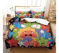Cool Theme Juego De Ropa De Cama, Funda Nórdica 3D con Fundas De Almohada, para Funda De Edredón De Microfibra Suave con Cierre De Cremallera Juego De 3 PiezasKing(220x240cm)