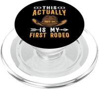 Cool This Actually Is My First Rodeo Funny Cowboy Fan PopSockets PopGrip para MagSafe