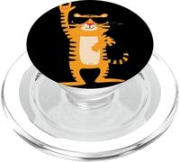 Cool Tiger Rock On Funny Animal Lover Graphic Gafas de Sol PopSockets PopGrip para MagSafe