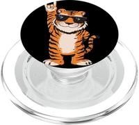 Cool Tiger Rock On Funny Animal Lover Graphic Gafas de Sol PopSockets PopGrip para MagSafe