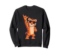Cool Tiger Rock On Funny Animal Lover Graphic Gafas de Sol Sudadera