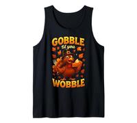 Cool Turkey Thanksgiving Gobble Till You Wobble Camiseta sin Mangas