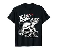 Cool Turtle on Skateboard Funny Turbo Vintage Gift Camiseta