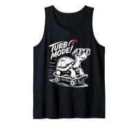 Cool Turtle on Skateboard Funny Turbo Vintage Gift Camiseta sin Mangas