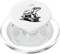Cool Turtle on Skateboard Funny Turbo Vintage Gift PopSockets PopGrip para MagSafe