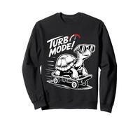 Cool Turtle on Skateboard Funny Turbo Vintage Gift Sudadera
