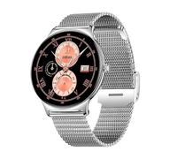 Cool Ultrathin Reloj Smartwatch (AMOLED, Llamadas, Salud, Deporte) Gris + 2 Correas