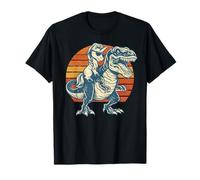 Cool Unicorn Riding T-Rex Dinosaurio Divertido Retro Camiseta