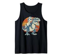 Cool Unicorn Riding T-Rex Dinosaurio Divertido Retro Camiseta sin Mangas