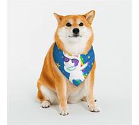 Cool Unicorn Star Golden Dog Bandanas, Triángulo Reversible Pet Bufanda para niño y niña, Bandana para Perros pequeños, medianos, Grandes y Extra Grandes medianos