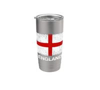 Cool United Kingdom England Flag Illustration Graphic Design Vaso térmico de acero inoxidable de doble pared