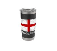 Cool United Kingdom England Flag Illustration Graphic Design Vaso térmico de acero inoxidable de doble pared