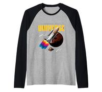Cool Universe Space Shuttle Illustration Graphic Designs Camiseta Manga Raglan