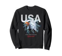 Cool USA Eagle with Wild Quotes Illustration Graphic Designs Sudadera