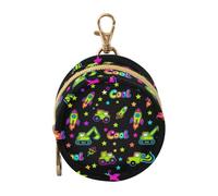 Cool Vehicles - Funda para chupete de bebé con cremallera y clip, diseño de arcoíris y negro, para recién nacidos