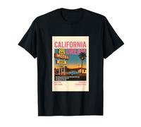 Cool Vintage California Illustration Novelty Graphic Designs Camiseta