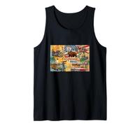 Cool Vintage California Illustration Novelty Graphic Designs Camiseta sin Mangas