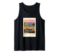 Cool Vintage California Illustration Novelty Graphic Designs Camiseta sin Mangas
