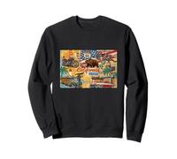 Cool Vintage California Illustration Novelty Graphic Designs Sudadera