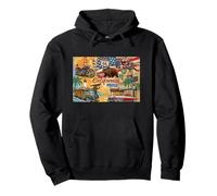 Cool Vintage California Illustration Novelty Graphic Designs Sudadera con Capucha