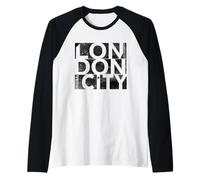 Cool Vintage London City Fashion tee Shirts, London Outfit Camiseta Manga Raglan