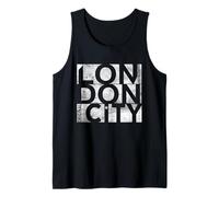 Cool Vintage London City Fashion tee Shirts, London Outfit Camiseta sin Mangas