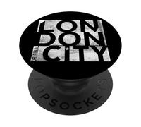 Cool Vintage London City Fashion tee Shirts, London Outfit PopSockets PopGrip Adhesivo