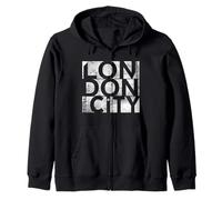 Cool Vintage London City Fashion tee Shirts, London Outfit Sudadera con Capucha